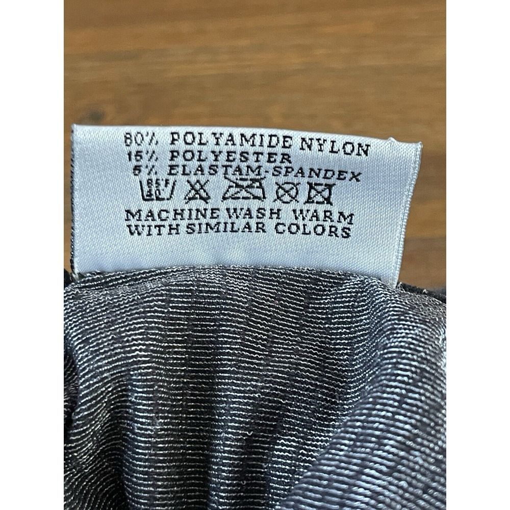 EMILIO CAVALLINI Top Medium Stretch Knit Mock Neck Body-con Gray Beige Italy - Picture 3 of 16